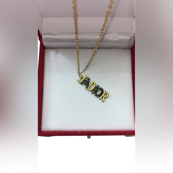 J'Adior Gold & Crystal Pendant - Picture 3 of 5